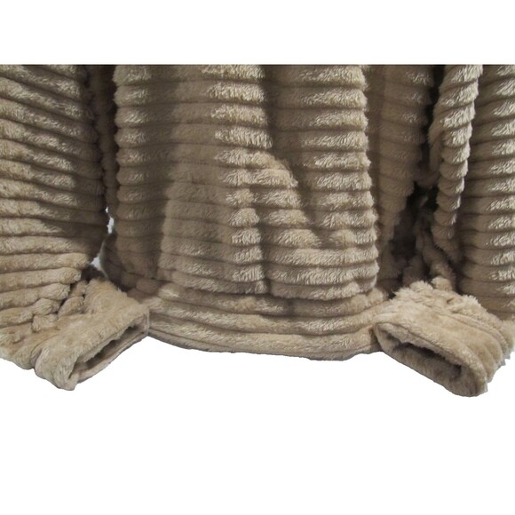 UConn Hoodie XL Pre-Owned Beige Ribbed Fleece Pullover Embroidered Logo - Picture 4 of 8